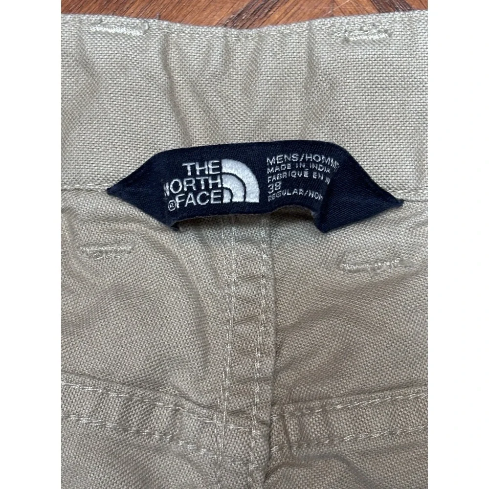 The North Face Men's Shorts Size 38 Khaki Tan Hiking Outdoor Zip Pocket‎ Stretch